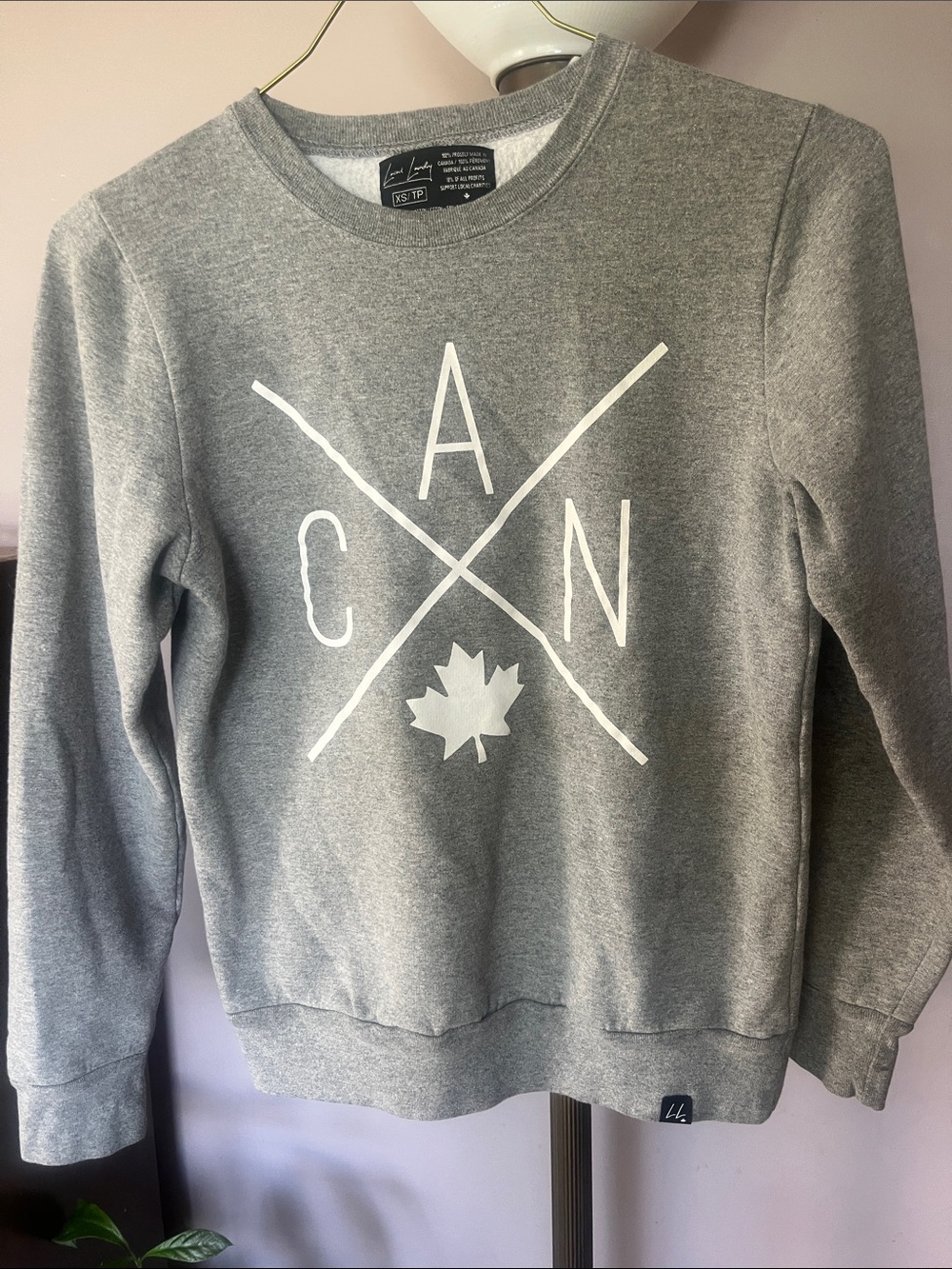 CAN 🇨🇦 Graphic Crewneck Sweatshirt - Gray